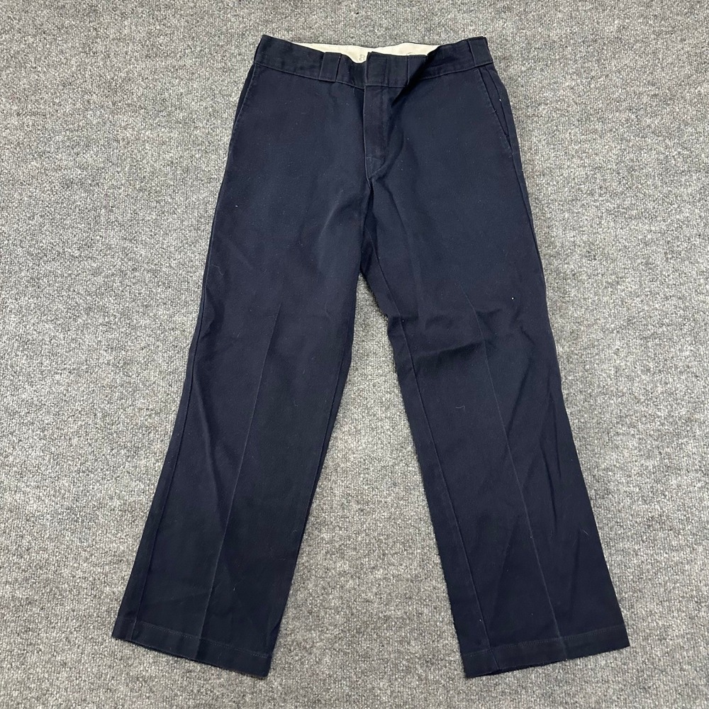 Dickies Pants Mens Size 33x30 Navy Blue 874 Original Fit Straight Leg Workwear